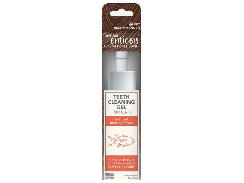 TropiClean Enticers Cat Teeth Cleaning Treat Gel - Valuepet.ie