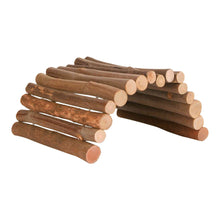 Natural Wooden Wicker Bridge 28x17cm - Valuepet.ie