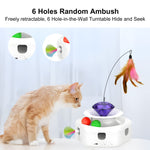 Cat playing with PawGuard TY-827 interactive toy