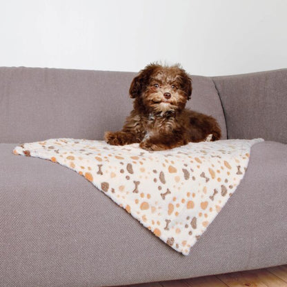 Lingo Plush Dog Blanket – Pawprint & Bones Design - Valuepet.ie