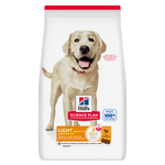 Hill's Science Plan Light Large Breed Adult Dry Dog Food with Chicken bag, front of pack