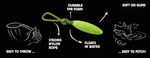 Kiwi Walker Mini Zeppelin Latex Dog Toy - PetWorld