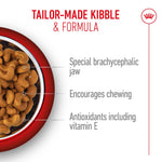 Royal Canin French Bulldog Puppy tailor made kibble for the brachycephalic jaw, encourages chewing, antioxidants including vitamin E