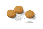 Three brown pet treats