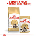 Royal Canin Maine Coon Adult dry food with Maine Coon wet pouch for mixed feeding