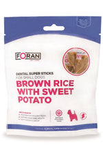 Foran Pet Care Brown Rice & Sweet Potato dental sticks for small dogs official product image