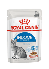 Royal Canin Indoor Sterilised in Gravy Wet Cat Food 85g Pouch
