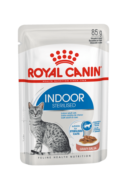 Royal Canin Indoor Sterilised in Gravy 85g - PetWorld