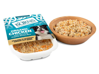 Burns Organic Chicken/Brown Rice & Veg 400g - PetWorld