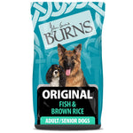 burns fish and brown rice