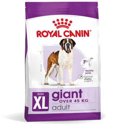 Royal Canin Giant Adult dry dog food bag for dogs over 45kg, front of pack