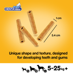 Pedigree DentaTubos Puppy chew sticks, 5.4cm long, unique shape and texture for developing teeth and gums