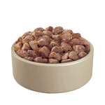 Dog eating jelly food