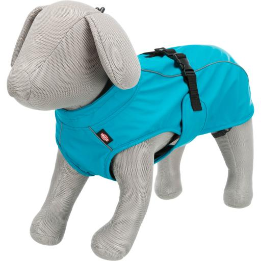 Trixie Waterproof Vimy Turquoise Raincoat for Dogs 25cm