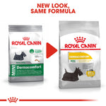 Royal Canin Mini Dermacomfort new pack design, same formula