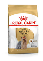 Royal Canin Yorkshire Terrier Adult dry dog food bag, front of pack