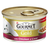Gourmet Gold Chicken & Liver Wet Cat Food 85g Can