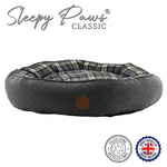 Sleepy Paws Tartan Donut Pet Bed - Valuepet.ie