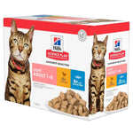 Hill's Light Wet Cat Food – Chicken & Fish 85g pouch front view