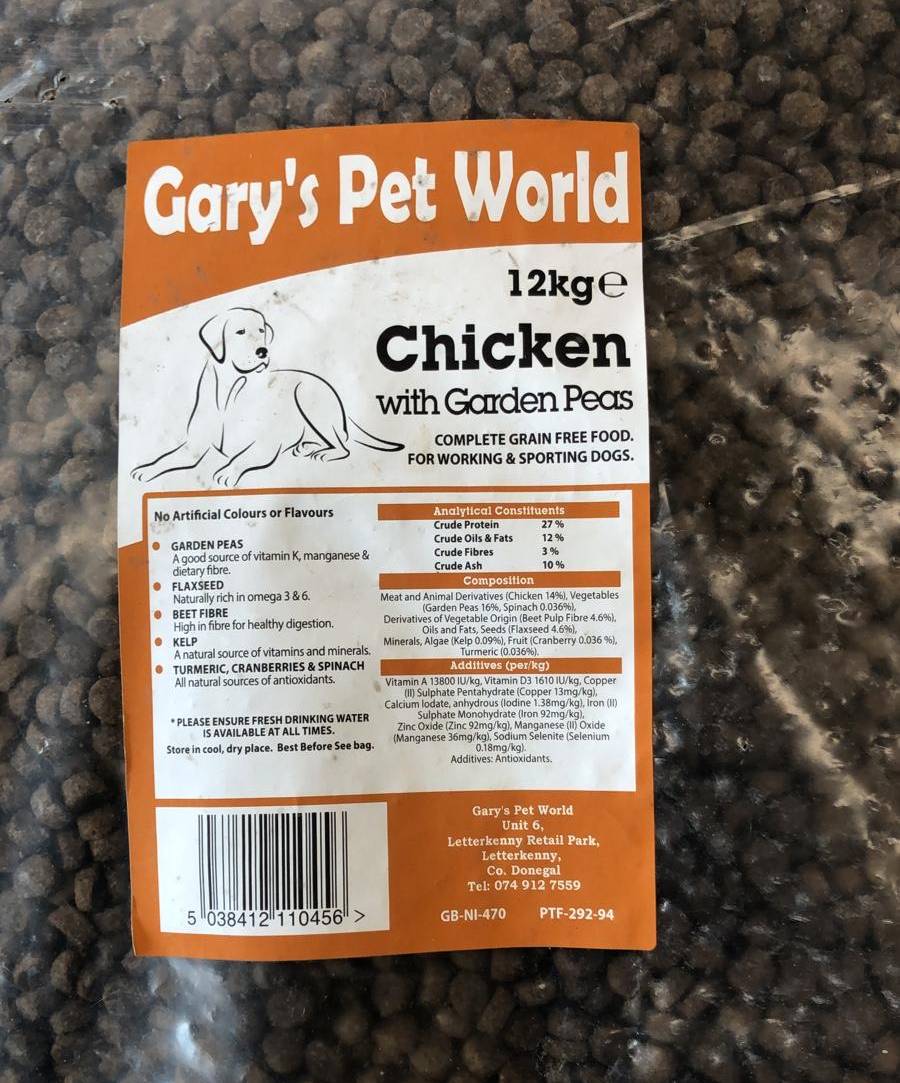 grain free chicken with garden peas