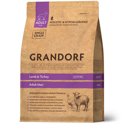 Grandorf Lamb and Turkey for Adult Dogs