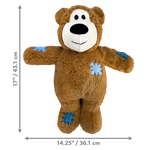 KONG Wild Knots Bear Plush Dog Toy, Assorted Colours