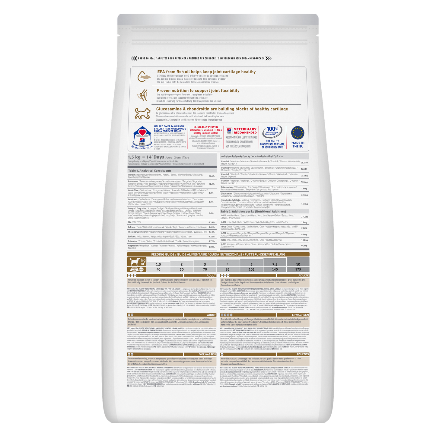 Hill's Mini Mobility Dog Food – Chicken 1.5kg