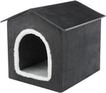 Livia Pet Cave for Cats and Dogs – Dark Grey - Valuepet.ie