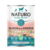Naturo Dog Tins Grain Free Salmon & Chicken in Herb Jelly