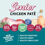 Natural senior cat food with taurine and essential nutrients