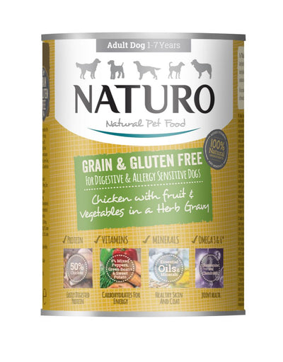 Adult Dog Grain & Gluten Free Chicken in a Herb Gravy 390g