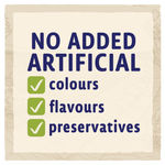 no artificial colours or preservatives
