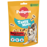 Pedigree Tasty Minis Adult Dog Treats Beef & Poultry Chewy Slices 155g