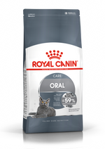 Royal Canin Oral Care Adult Dry Cat Food bag, front of pack