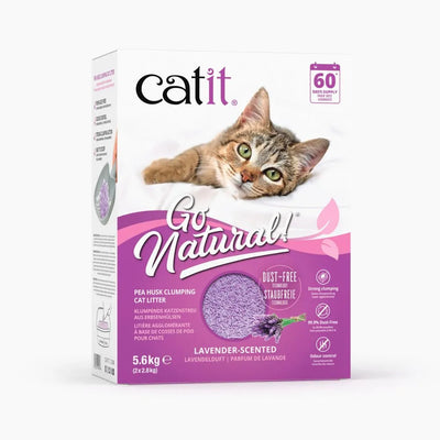 Catit Go Natural Pea Husk Clumping Cat Litter Lavender 5.6kg