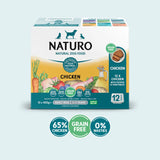 Naturo Adult Dog Chicken & Potato with Vegetables - Grain Free Dog Food | 400g Trays x 12