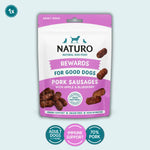 Naturo Adult Dog Pork & Apple Sausage Reward Treats 70g