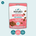 Naturo Senior Dog Salmon Soft Bite Grain Free Treats 70g