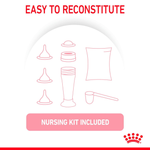 Royal Canin Babycat Milk nursing kit included: bottle, teats and scoop