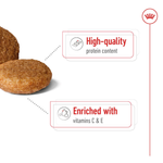 Royal Canin Medium Adult kibble with high quality protein, enriched with vitamins C and E