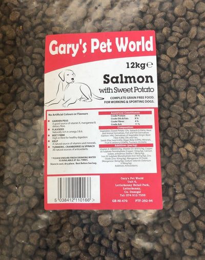 grain free salmon with sweet potato