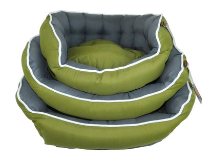 Snuggle Touch Reversible Dog Bed – Green - Valuepet.ie