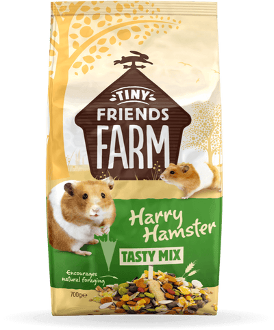 Tiny Friends Farm Harry Hamster Tasty Mix 700g bag, front of pack