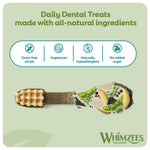 WHIMZEES Toothbrush daily dental treat: grain free, vegetarian, naturally hypoallergenic, no added sugar