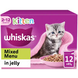 Whiskas Kitten Mixed Menu in Jelly 12x85g – Wet Food Variety Pack