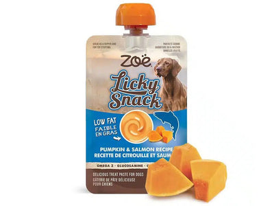 Zoë Licky Snack Lickable Dog Treat Paste, Pumpkin and Salmon, 85g